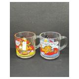 2 Garfield Mugs 1978 McDonalds