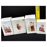 4 Hallmark Keepsake Santa Ornaments