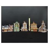 5 Dept 56 Lighted Houses Early 90