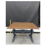 Vintage Refinished Farmhouse Table Solid Oak