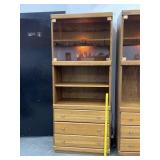 Mid Century Modern Oak Display Cabinet