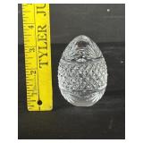 Heavy Cut Crystal Egg Paper Weight France