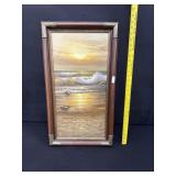 Oil on Canvas Artist Signed Wood Brass Frame