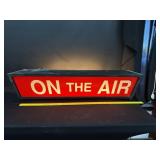 Authentic ON THE AIR TV Studio Sign