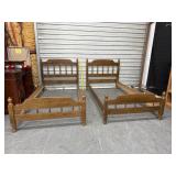 Vintage Maple Twin Bed Or Bunk Bed  Frames
