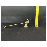 Vintage Brass Pelican Candle Snuffer