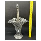 Antique Silver Brides Basket