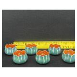 Set of Vintage Noritake Tulip Lotus Open Salts