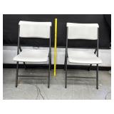 2 Waterproof  Life Time Folding Chairs