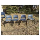 4 Venrez Horizon CHILDRENS Stacking Chairs