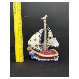 Blue Sky Sailboat Tealight Holder