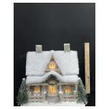 Large Vintage Lighted Log Cabin