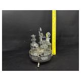 Vintage Silver & Glass Castor Cruet Set