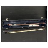 2 Antique Cello Bows in Case