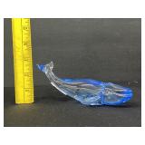 Vintage Baccarat Crystal Blue Whale