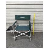 Fold Out Canvas Studio Chair W. Tray