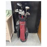 Bag of Golf Clubs Irons Taylor Made Driver MORE