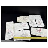 Vintage Embroidered Kitchen Towels