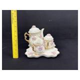 Ceramic Roses Tea Set