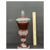 Vintage Ruby Westmoreland Pedestal Candy Dish