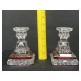 Vintage Ruby Westmoreland Candlesticks