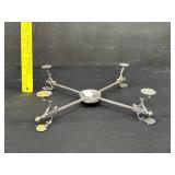 Antique Silver Dish Cross Warmer Stand