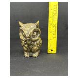 Vintage Solid Brass Owl