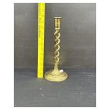 Heavy Vintage Brass Candlestick Holder