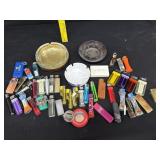 Lot of Vintage Ashtrays & Lighters