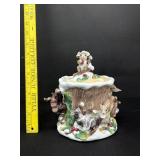 Vintage Fitz & Floyd Holiday Dreams Cookie Jar