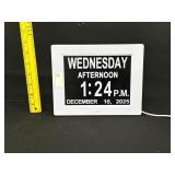 Digiatal Calendar Day Clock