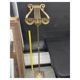 Vintage Brass Music Stand Ornate Base