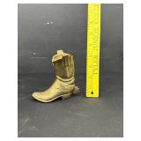 Vintage Brass Boot W/ Sturrup