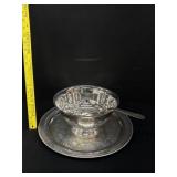 Paul Revere Rogers Bowl & Laddle W/ Tray