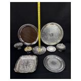 Large Lot SIlver Plate Trays, Trivets & More!