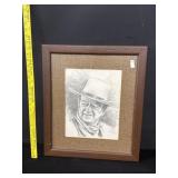 Sighed & Numbered John Wayne Lithograph