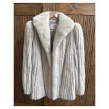 Koslows Whie Mink Coat Size Large