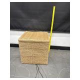 Large Storage Ottoman Wicker Stool