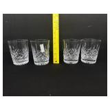 4 Waterford Crystal Lismore Old Fashions