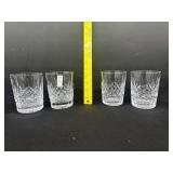 4 waterford Crystal Lismore Old Fashions