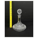 Vintage Waterford Crystal Ships Liquor Decanter