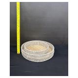 Set of Juliska Provence Rattan & Wood Trays