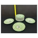 12 Bella Ceramica Olde World Santa Cereal Bowls