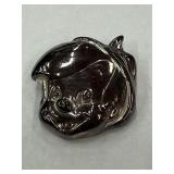 Vintage Disney Pinocchio Sterling Weighted Brooch