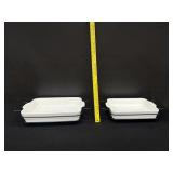 2 Sur-La Table Glazed Stoneware Casseroles & Stand