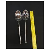 2 Gourmet Exotique Platinum Serving Spoons