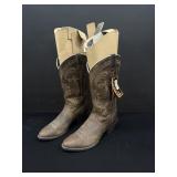 NEW Ladies Ariat Brown Leather Cowboy Boots 9B