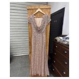 Ladies Full Length Sequined Ball Gown Medium