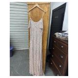 Ladies Full Length Sequined Ball Gown Medium
