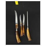 Mid-Century Bakelite Handle Knife Set